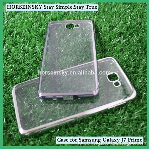 Clear Case Blank Transparent Ultra Thin TPU Case for Samsung Galaxy J7 Prime
